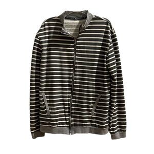 Fredd Marshall striped zip up jacket